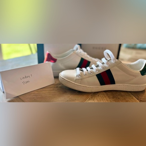Gucci Women’s Ace Sneaker with Bee - Picture 1 of 11